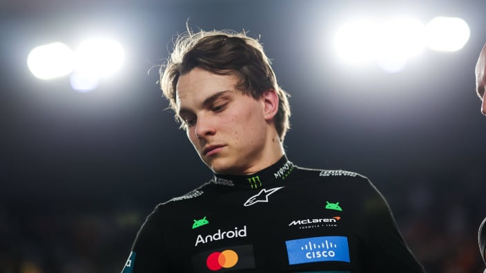 Oscar Piastri looking exhausted at the Qatar Grand Prix