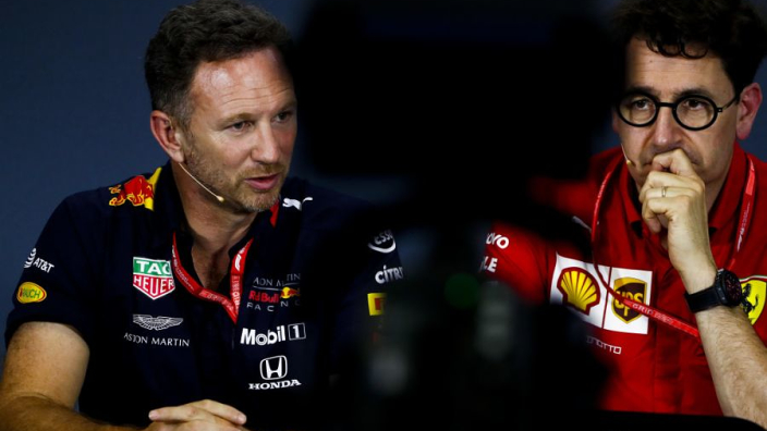 Horner twijfelt aan legaliteit Ferrari-vloer, Verstappen nam risico in Miami | GPFans Recap