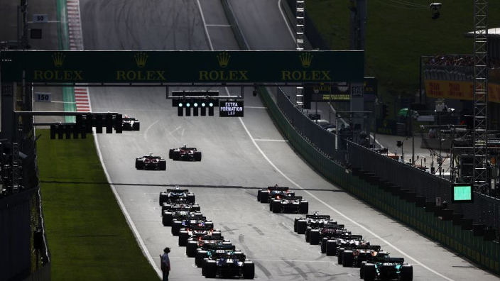 La parrilla de salida para el Gran Premio de Austria