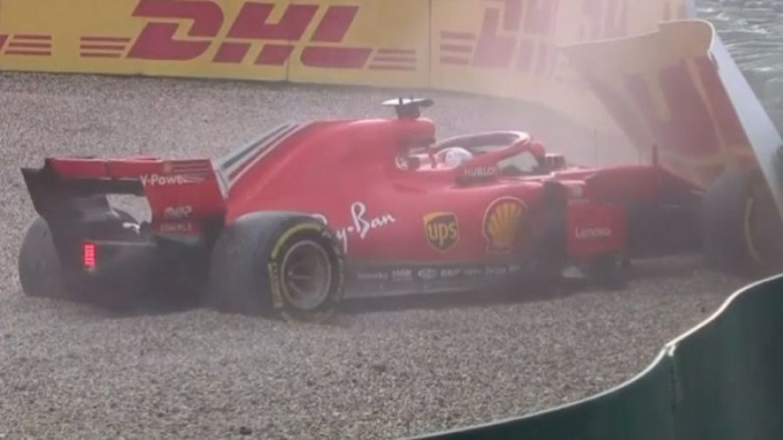 VIDEO: HAHA! De crash van Vettel op Titanic-muziek ...