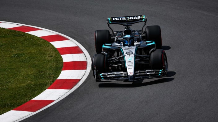 Russell during FP1 in Montreal
