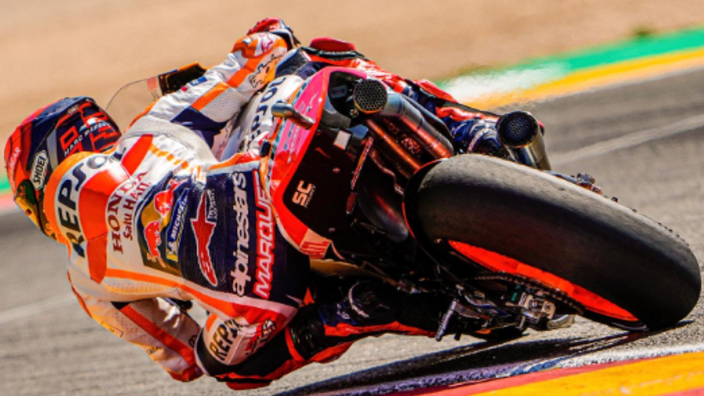 VIDEO: Márquez se lesiona en su regreso; Bastianini gana el GP de Aragón de MotoGP