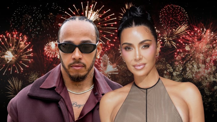 F1 New Year: Lewis Hamilton parties with Kim Kardashian and more