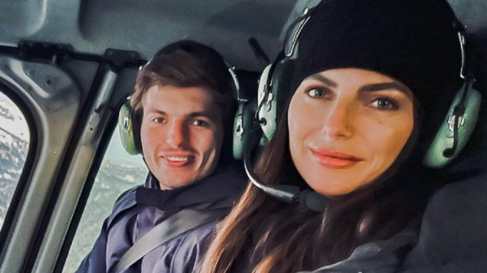 Verstappen en Kelly Piquet brengen per helikopter bezoek aan Oostenrijk