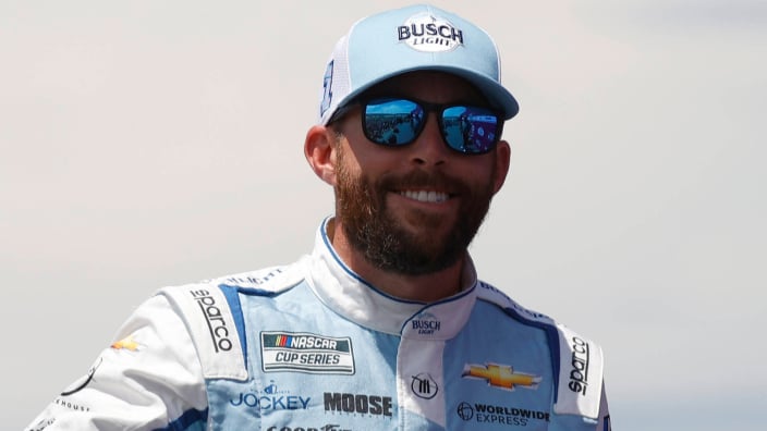 An image of NASCAR driver Ross Chastain smiling