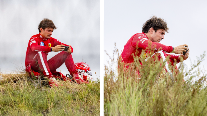 Charles Leclerc after his DNF in Zandvoort