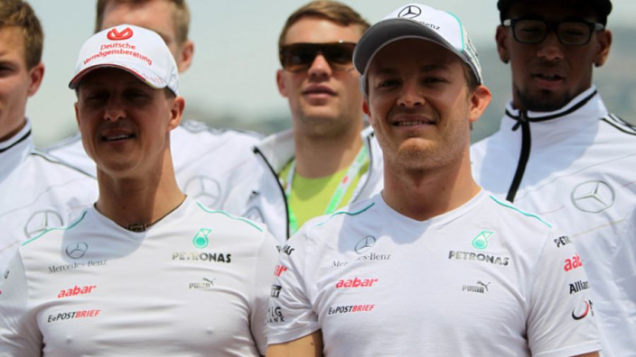 michael schumacher and nico rosberg