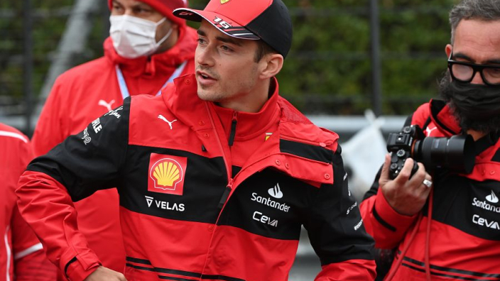 Leclerc spins three times at treacherous Imola but still leads Ferrari one-two