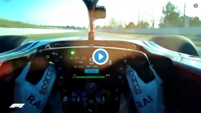 VIDEO: A Kimi's-eye view of F1 testing