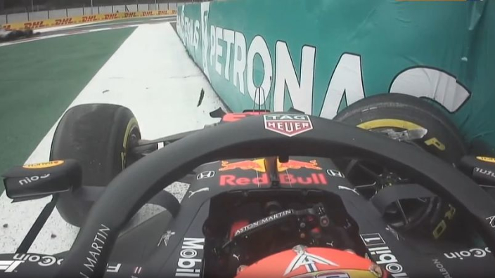 VIDEO: Albon wrecks Red Bull in huge Mexico crash