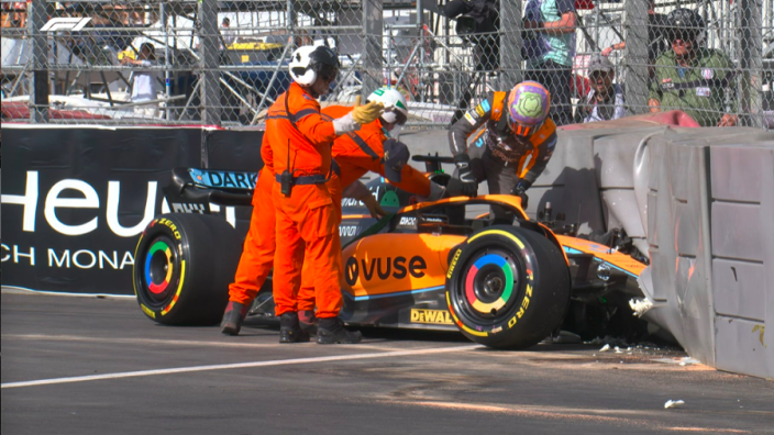 Ricciardo suffers more McLaren woe with big barrier hit