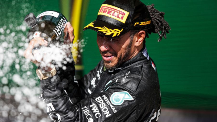 Hamilton breaks another record as Mercedes match Ferrari