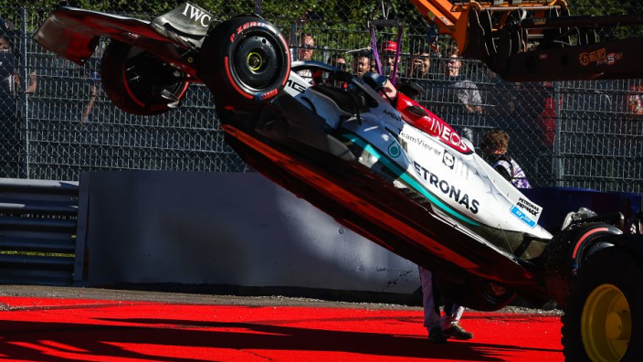 Wolff 'boiling inside' after Hamilton and Russell crashes