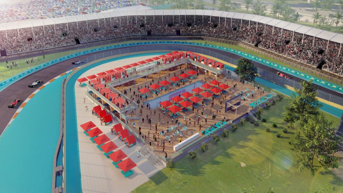 F1 2022: Miami prepara un club de playa dentro del circuito de F1