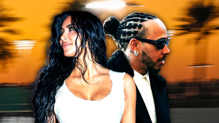 Lewis Hamilton and Kim Kardashian go public during F1 break