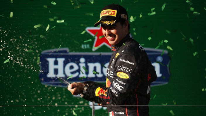 Perez monte sur le premier podium de sa saison "c'était compliqué"