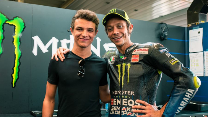 Norris' "special goodbye" for MotoGP hero Rossi