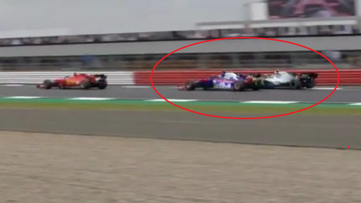 VIDEO: Kvyat nearly puts Bottas in the wall!
