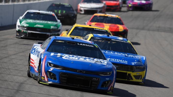 An image of the NASCAR Cup Series race at Gateway in 2024