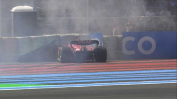 Leclerc crashes out of French Grand Prix