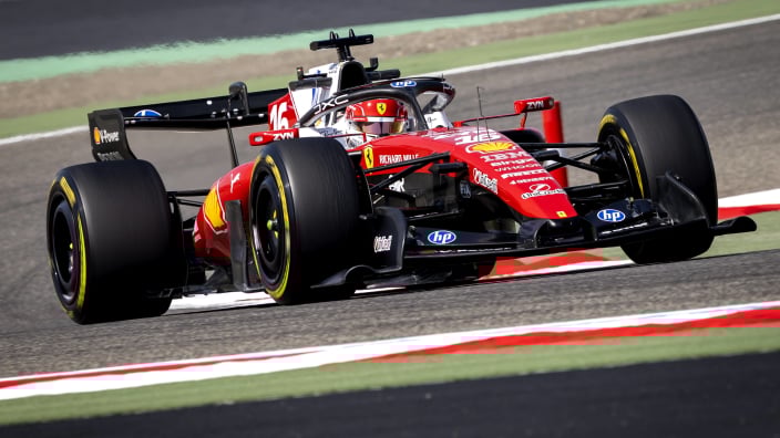 Leclerc during Day 2 of Bahrain Test 1