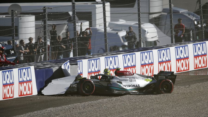 Lewis Hamilton tras chocar: Estoy bien, pero muy decepcionado