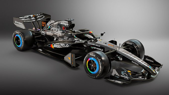 McLaren reveals temporary black livery for Barcelona test