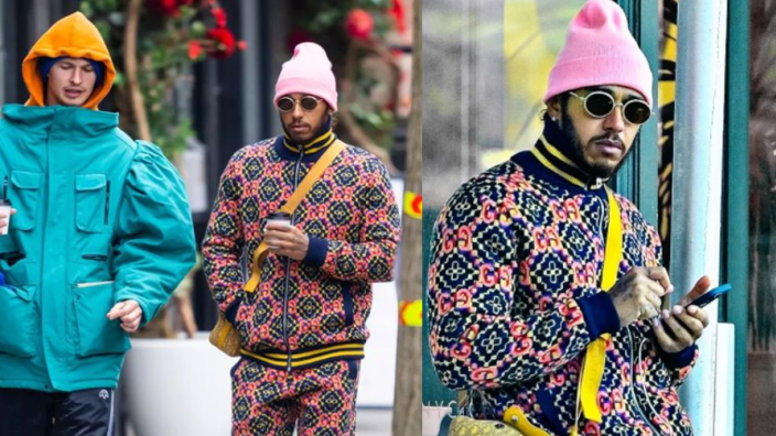 Hamilton en Hollywood-ster Elgort in funky outfits gespot in New York City