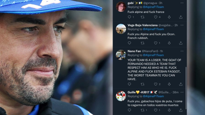 Alpine verbergt agressieve tweets na bericht over Fernando Alonso