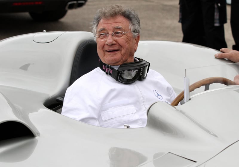 Hans Herrmann at the 125th anniversary of Mercedes-Benz celebrations in 2011
