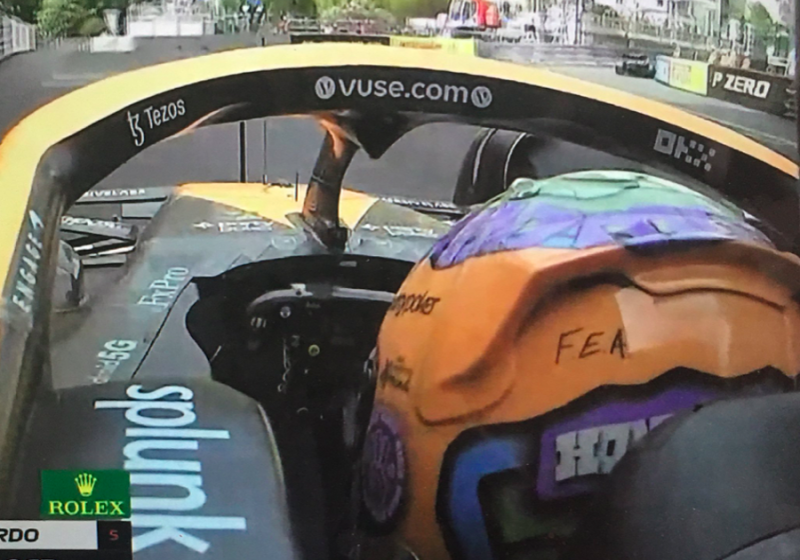 El mensaje de Daniel Ricciardo en su casco de Mónaco