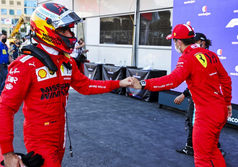 Ferrari's surprise Baku pole undermined by Sainz crash - Binotto