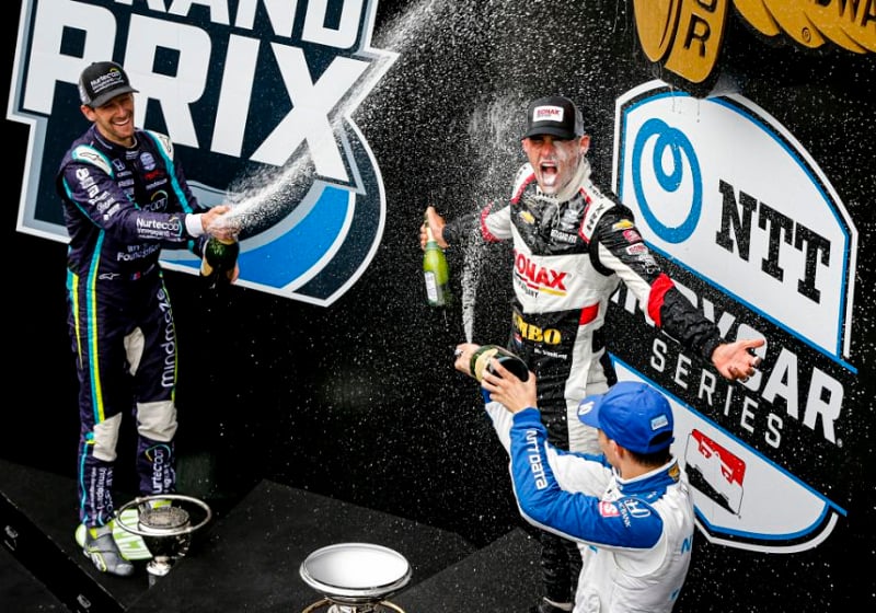 Grosjean grijpt net naast eerste overwinning IndyCar: "We hadden een beetje pech"