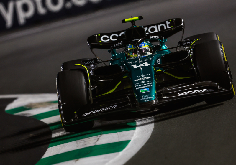 VIDEO: Fernando Alonso hace trompo en la Q1 del Gran Premio de Arabia Saudita