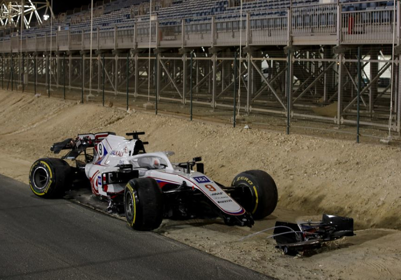 Norris komt op voor Mazepin na DNF in Bahrein: "Hij had niet veel meer kunnen doen"