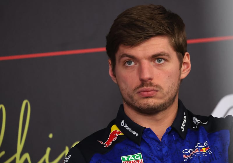 Max Verstappen in Bahrain during F1 testing