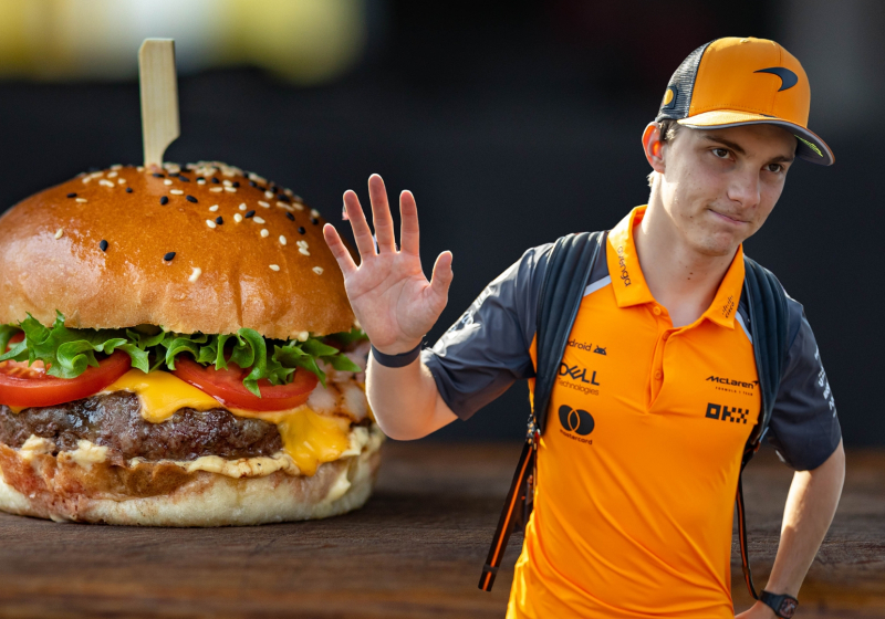 Oscar Piastri struck by bizarre F1 burger curse AGAIN