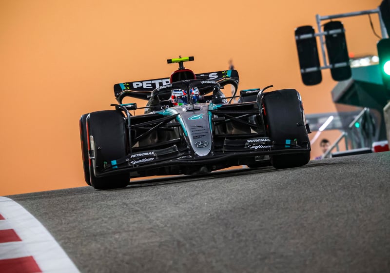 Kimi Antonelli in his Mercedes