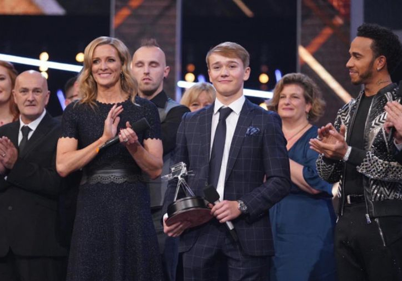 VIDEO: Billy Monger's speech after Hamilton presents prestigious award