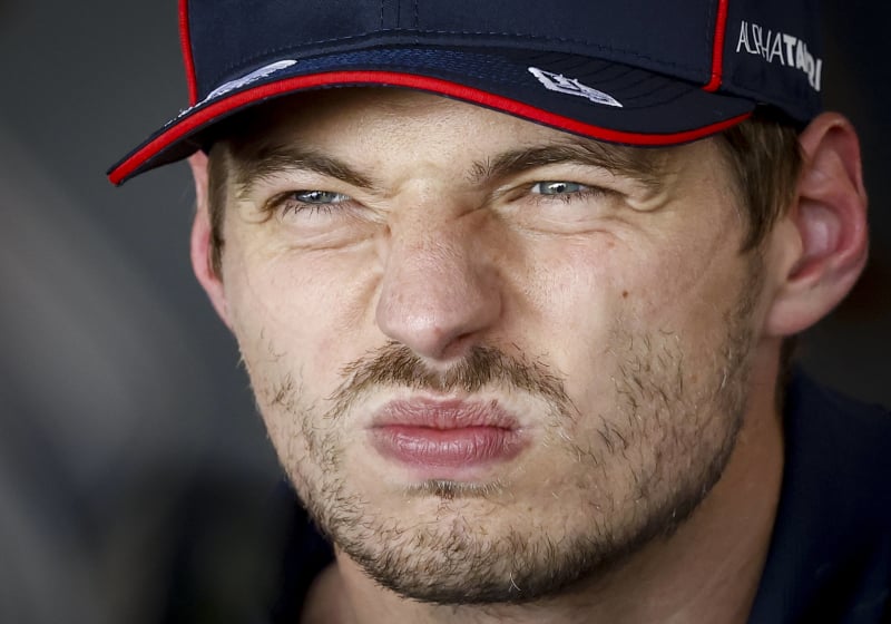 Max Verstappen at Silverstone