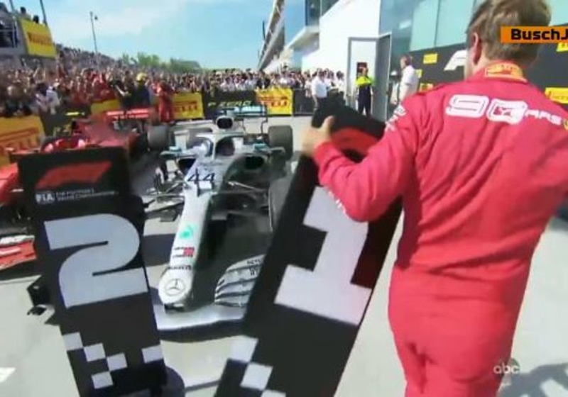 VIDEO: Vettel shows FIA what he thinks of Hamilton's Canada win
