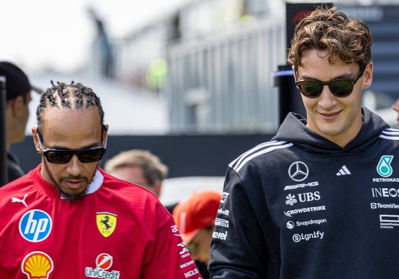 Lewis Hamilton, George Russell, Ferrari, Mercedes, Montreal, 2025