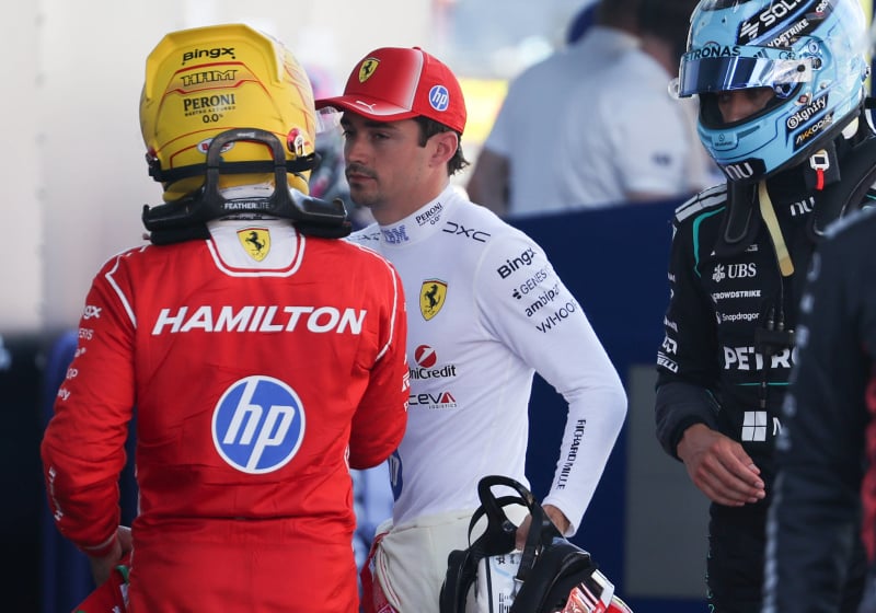 Patrese ziet Leclerc erdoorheen zitten bij Ferrari: "Hij moet Hamilton volgen"