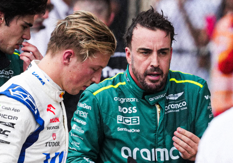 Lawson, APENADO con Alonso y Checo