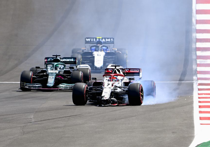 Raikkonen blames 'slipstream effect' for crash with Alfa Romeo team-mate