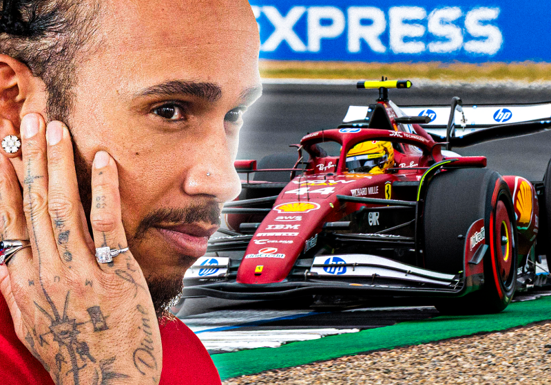 Hamilton, Ferrari, socials