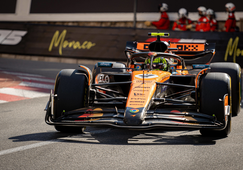 Norris verslaat Leclerc en Piastri in spannende kwalificatie Monaco, Verstappen valt tegen