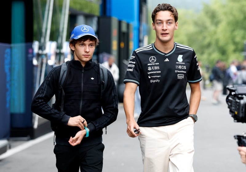 Kimi Antonelli, George Russell, generic, Belgian GP, 2025