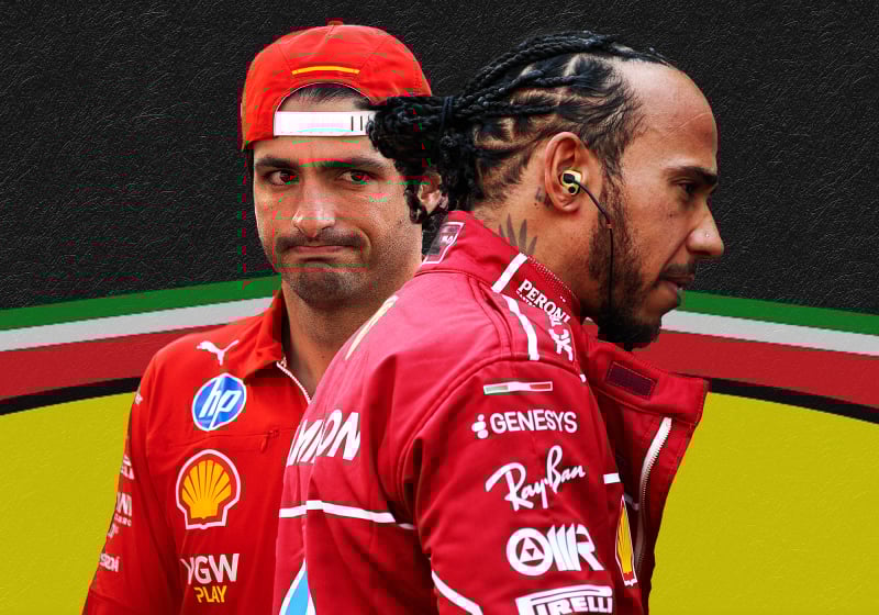 Lewis Hamilton and Carlos Sainz Jr.