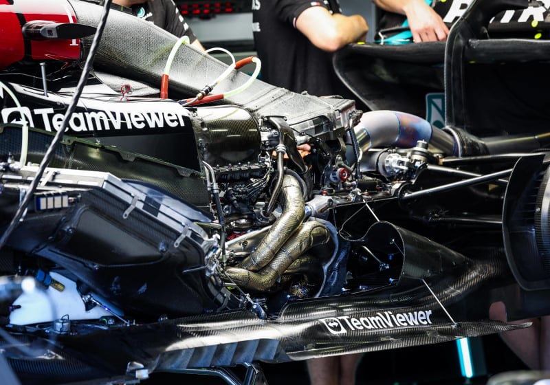 Power unit of Mercedes in Monaco 2024
